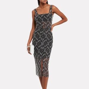 Dion Lee Vein lace corset midi dress